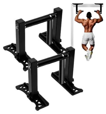 Produktbild von Klimmzugstange für Türrahmen - Robuste Krafttrainingsstange für Heimfitness, 2 Stück faltbare Handgriffe für Rumpfkrafttraining | Muskelaufbau für Männer, Vater, Vatertag, Freund
