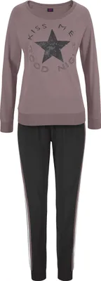 Produktbild von Buffalo Pyjama 2 -teilig mauve-schwarz Größe 36/38