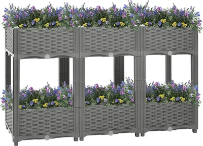 Obrázek produktu pro vidaXL Hochbeet 120x40x71 cm Polypropylen