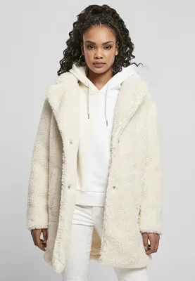 Zdjęcie produktu dla Urban Classics Ladies - OVERSIZED SHERPA Mantel weiß - 4XL