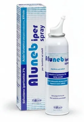 Immagine prodotto di Aluneb Soluzione Ipertonica 3% Spray Nasale 125 Ml