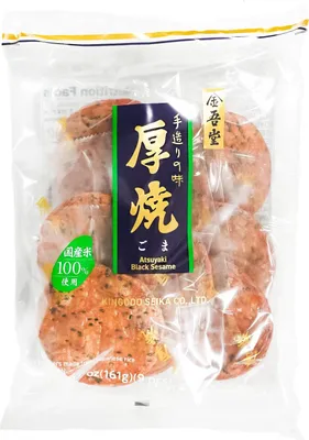 Produktbild von Kingodo Atsuyaki Goma Japan Reisgebäck mit Sesam 161g