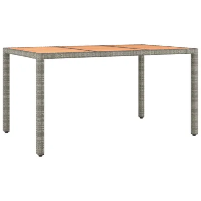 Immagine prodotto di vidaXL Set da pranzo da giardino in 5 pezzi con cuscini in rattan grigio