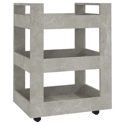 Zdjęcie produktu dla vidaXL Wózek kuchenny betonowy szary 60x45x80 cm materiał drewnopochodny