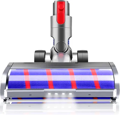 Produktbild von Kohlefaser-Bürstenkopf kompatibel mit Dyson V7 V8 V10 V11 V15 flexibel mit LED-Leuchten