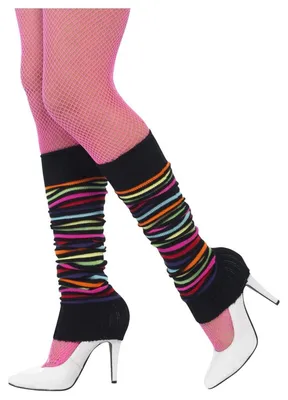 Productafbeelding van Smiffys - Contraststrepen - Mouwen SM1599 (one size) (zwart/kleurrijk)