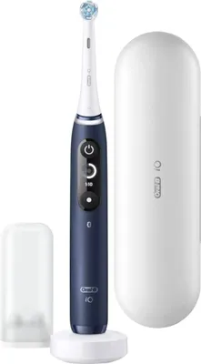 Zdjęcie produktu dla Oral-B | Elektryczna szczoteczka do zębów | Seria iO7 | Akumulatorowa | Dla dorosłych | Liczba główek szczoteczki w zestawie 1 | Liczba trybów szczotkowania zębów 5 | Saphire Blue