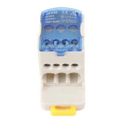 Imagen del producto de Caja de conexión de alimentación, caja de distribución, caja de conexión para riel DIN, caja de conexión de terminales, caja de conexión AC/DC 1000V, caja de distribución para riel DIN