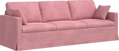 Immagine prodotto di vidaXL Divano Rosa 228 x 78 x 80 cm Samt