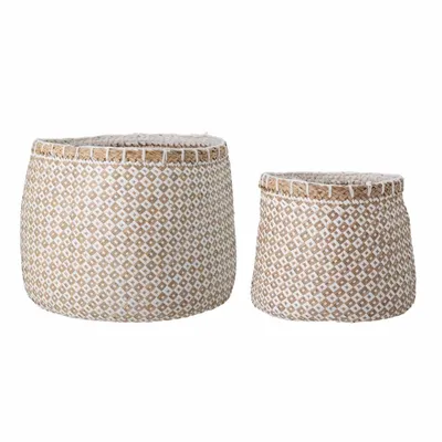 Produktbild von Gestrickter Blumentopf weißes Dekor