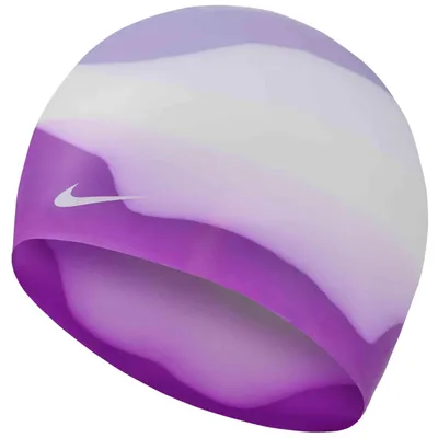 Produktbild von Nike Swim Tye-dye Silicone Junior-schwimmkappe Lila Kinder Lila One Size