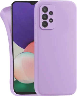 Produktbild von Hülle für Samsung Galaxy A53 5G - Handyhülle mit Kameraschutz Cover aus Silikon in Lila