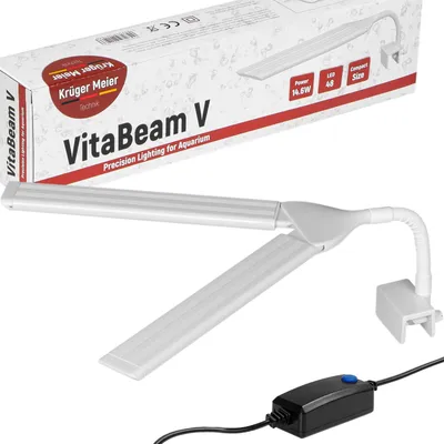 Immagine prodotto di lampada LED per acquari da 20 a 60 litri, Kruger Meier VitaBeam V, illuminazione per piante, 2 moduli LED