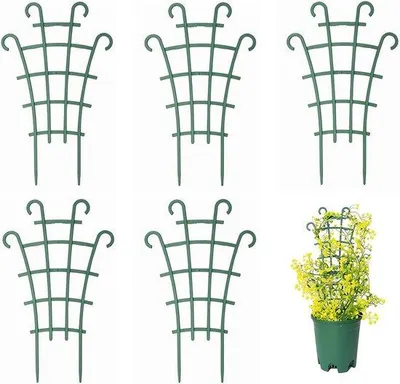 Productafbeelding van Famanu Klimaatondersteuning voor klimplanten - Set van 6, mini klimrek voor planten in potten