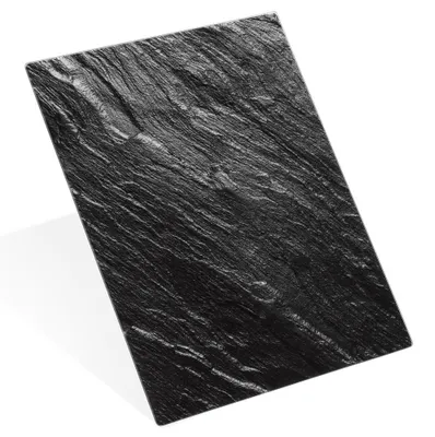 Zdjęcie produktu dla Vilde | Deska do krojenia szklana - 40x30 cm - Czarna - Wzór marmuru