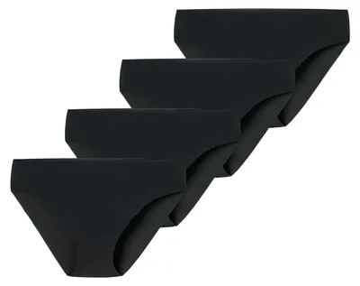 Immagine prodotto di Sottoveste invisibile da donna Schiesser, confezione da 4, colore nero, taglia 38