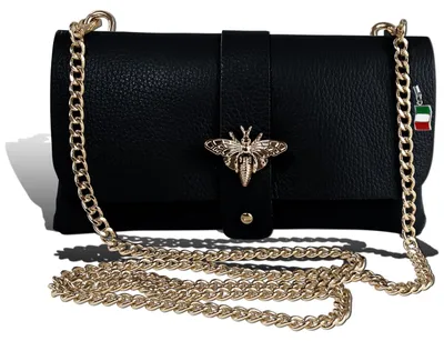 Immagine prodotto di Pochette nera Florence in pelle D2OTM803S