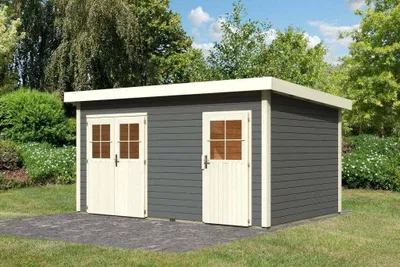 Produktbild von Woodfeeling Gartenhaus Mattrup  terragrau; 83141