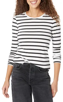 Immagine prodotto di A. T-shirt a maniche lunghe da donna, modello regular fit, scollo rotondo (disponibile anche in taglie più grandi)