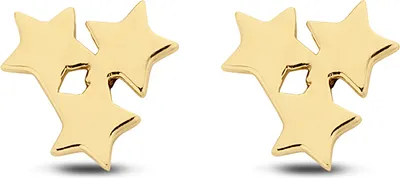 Produktbild von New Bling Goud 9NBG-0045 - Oorknop Sterren - Glad - 6mm - Goud