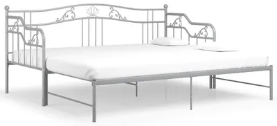Obrázek produktu pro vidaXL Rozkládací pohovka Grey Metal 90x200 cm