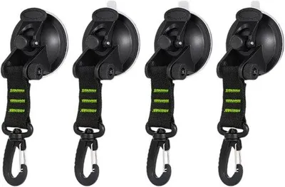 Produktbild von Supersterke, groene zuignappen met haken, geschikt voor kamperen, thuisgebruik, draagt 10 kg