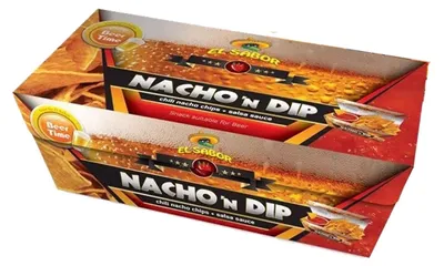 Obrázek produktu pro El Sabor Nacho n Dip Chilli nachos s dipem ze salsy připravené k podávání 175g