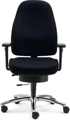 Produktbild von Bürodrehstuhl Lady Sitwell m. Armlehne  Alu-Fußkreuz schwarz