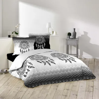 Obrázek produktu pro 3dílné ložní prádlo 240x220 mandala dreamcatcher bavlněná přikrývka nadměrná velikost postele