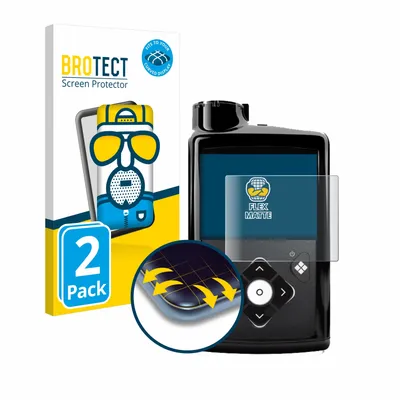 Produktbild von 2x BROTECT Fullscreen Schutzfolie für Medtronic Minimed 780G Displayschutz Folie Fullcover Matt Entspiegelungsfolie