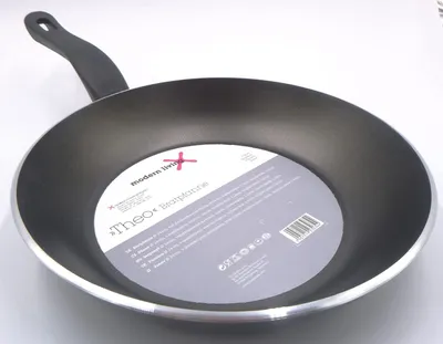 Pfanne mit Antihaftbeschichtung, 24 cm Ø, 3,5 mm, schwarz