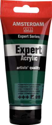 Produktbild von Amsterdam Expert Series Acrylfarbe Tube 75 ml Permanentgrün Dunkel 619