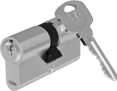 Immagine prodotto di Cilindro doppio Yale, serie 500 plus, 3 chiavi, lunghezza 40/40, nichel satinato