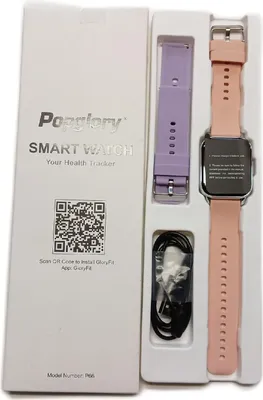 Produktbild von Popglory Smartwatch Touch Farbdisplay Bluetooth Anrufe Fitnessuhr SpO2 Blutdruckmessung Herzfrequenz iOS Android