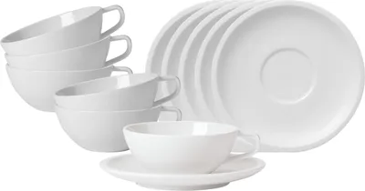 Produktbild von Villeroy & Boch Artesano Original Teetasse mit Untertasse 120 ml 6er Set