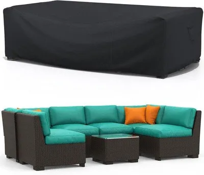 Produktbild von Wintergartenmöbel - wasserdicht - 1 Stück - schwarz - 600D Polyester - 242 x 162 x 100 cm
