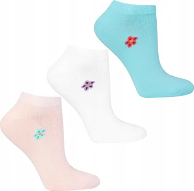 Produktbild von Damen Söckchen Bunt Blumen MORAJ 3-Paar 35-38