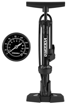 Productafbeelding van Fietspomp met Presta- en Schrader-ventielen, manometer, geschikt voor fietsen en autoreifen