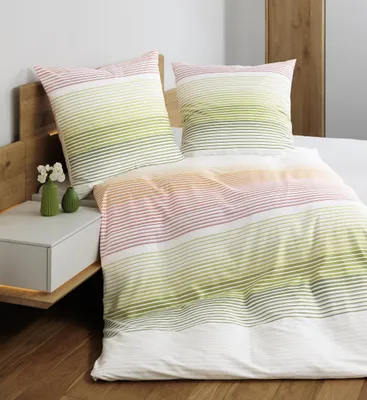 Produktbild von Janine Design Mako-Satin-Bettwäsche-Garnitur 87113 J. D. Farbe multicolor Größe 135x200+80x80