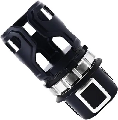 Immagine prodotto di Portabicchieri per auto - Portabicchieri espandibile per veicoli - Portabicchieri per bocchette di ventilazione - Ideale per i viaggi in auto e per i pendolari (nero)