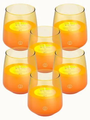 Produktbild von Spaas LushGlow Citronella Duftkerzen - Lebendiges Gelb - ca. 38Std. - 6 Kerzen