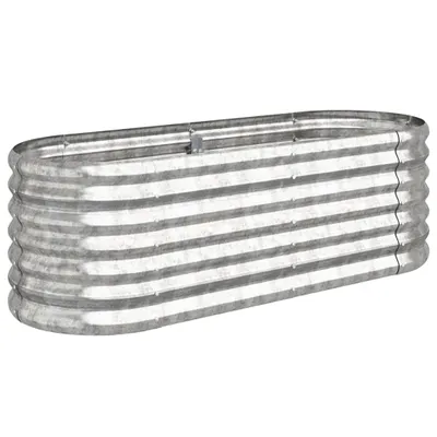 Produktbild von vidaXL Hochbeet Verzinkter Stahl 114x40x36 cm Silbern