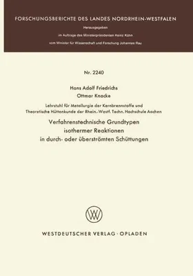 Obrázok produktu pre Verfahrenstechnische Grundtypen isothermer Reaktionen in durch- oder überströmten Schüttungen