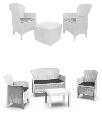 Immagine prodotto di Dervio - set Salotto da Esterno, Bianco, 6 Posti  Italy