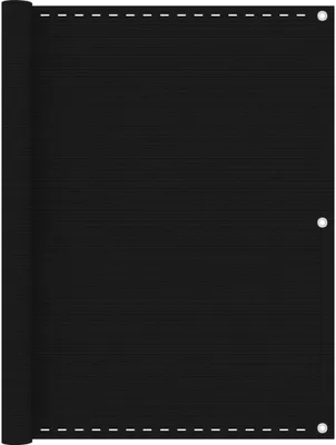 Produktbild von Möbel Balkon-Sichtschutz Schwarz 120x600 cm HDPE 2023