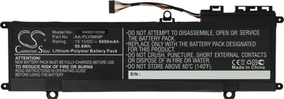 Produktbild von vhbw Akku kompatibel mit Samsung NP880Z5E-X02SE, NP880Z5E-X03CA, NP880Z5E-X02UK Notebook (6000 mAh, 15,1 V, Li-Polymer)