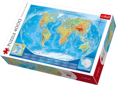 Obrázok produktu pre Trefl Puzzle Mapa sveta 4000 ks