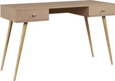 Produktbild von FEDVE Schreibtisch Laptoptisch Febog Büromöbel Bürotisch Arbeitstisch mit Schubladen MACCHIATO