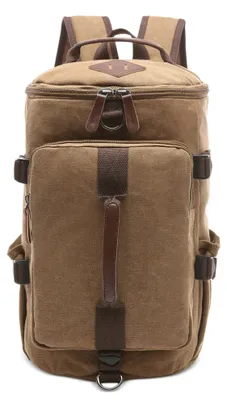 Produktbild von Omgoods – Großer Canvas-Rucksack für Laptop und Reisen