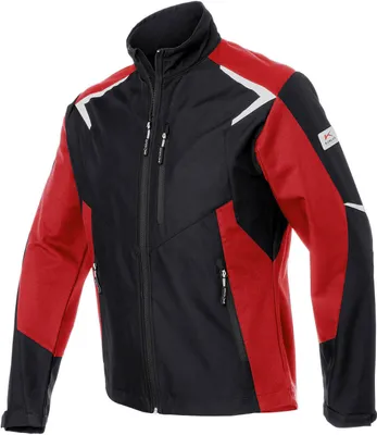 Produktbild von Kübler Bodyforce Softshell Jacke schwarz/mittelrot Gr. L